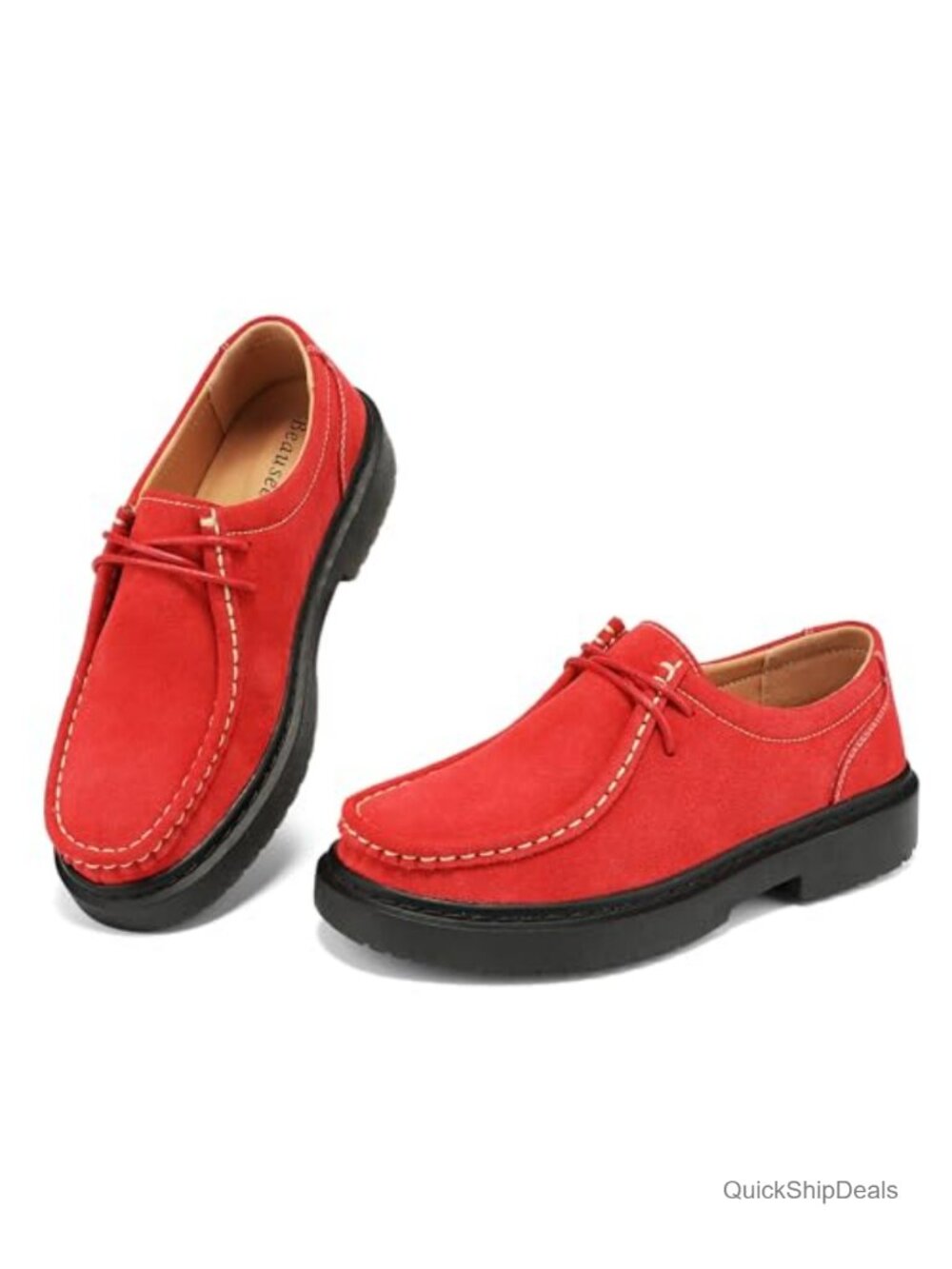 Women's Suede Penny Loafers Slip-On Comfortable Driving Mocc